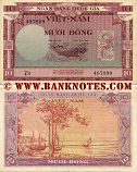 South Viet-Nam 10 Dong (1955) (B3/089647) (circulated) VF-XF