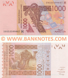 Niger 1000 Francs 2019 (19553599854) UNC
