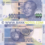 South Africa 100 Rand (2015) Sig: Kganyago (YY5590659 D) UNC