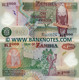 Zambia 1000 Kwacha 2011 (ER/03 88330xx) UNC