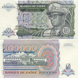 Zaire 100000 Zaïres 1992 (K 2068308 D) UNC