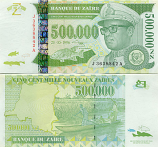 Zaire 500000 New Zaires 1996 (J 3638837 A) UNC