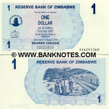 Zimbabwe 1 Dollar 2006 (AA03802xx) UNC