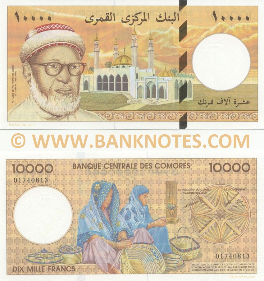 Comoros Currency Bank Note Gallery