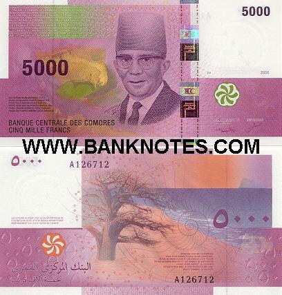 Comoros Currency Gallery