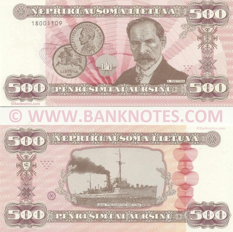 Lithuanian Currency Banknote Gallery