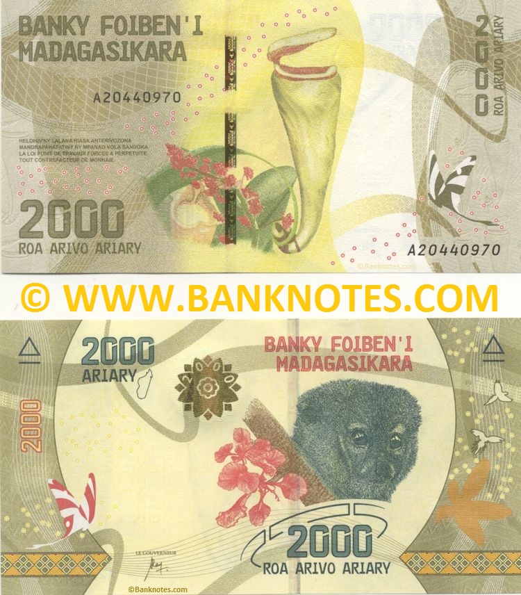 Malagasy (Madagascar) Banknote Currency Gallery