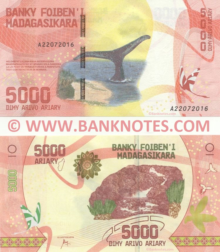 Malagasy (Madagascar) Banknote Currency Gallery