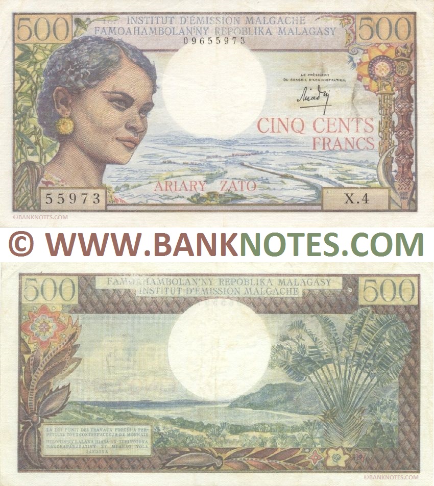 Malagasy (Madagascar) Banknote Currency Gallery