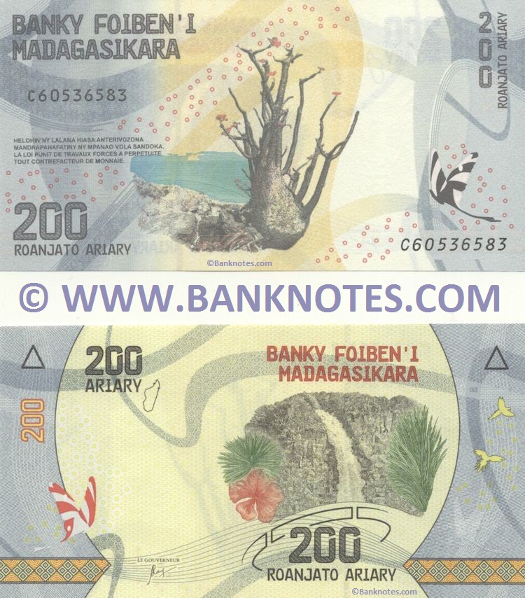 Malagasy (Madagascar) Banknote Currency Gallery