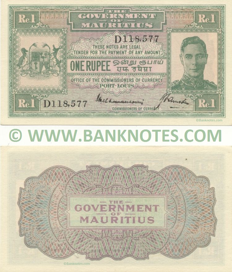 Mauritius Currency Banknote Gallery