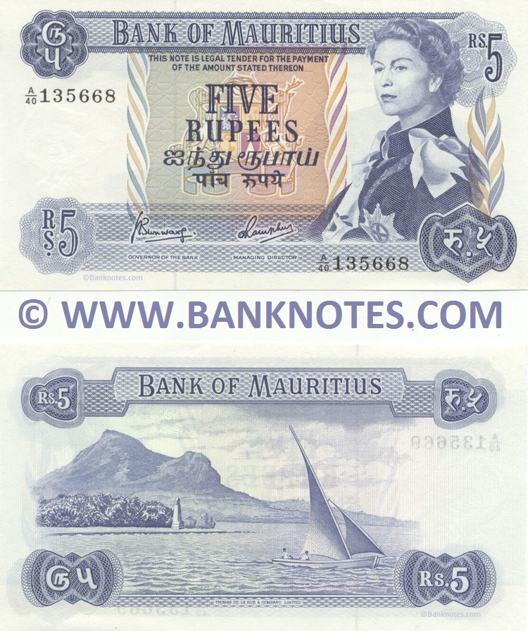 Mauritius Currency Banknote Gallery