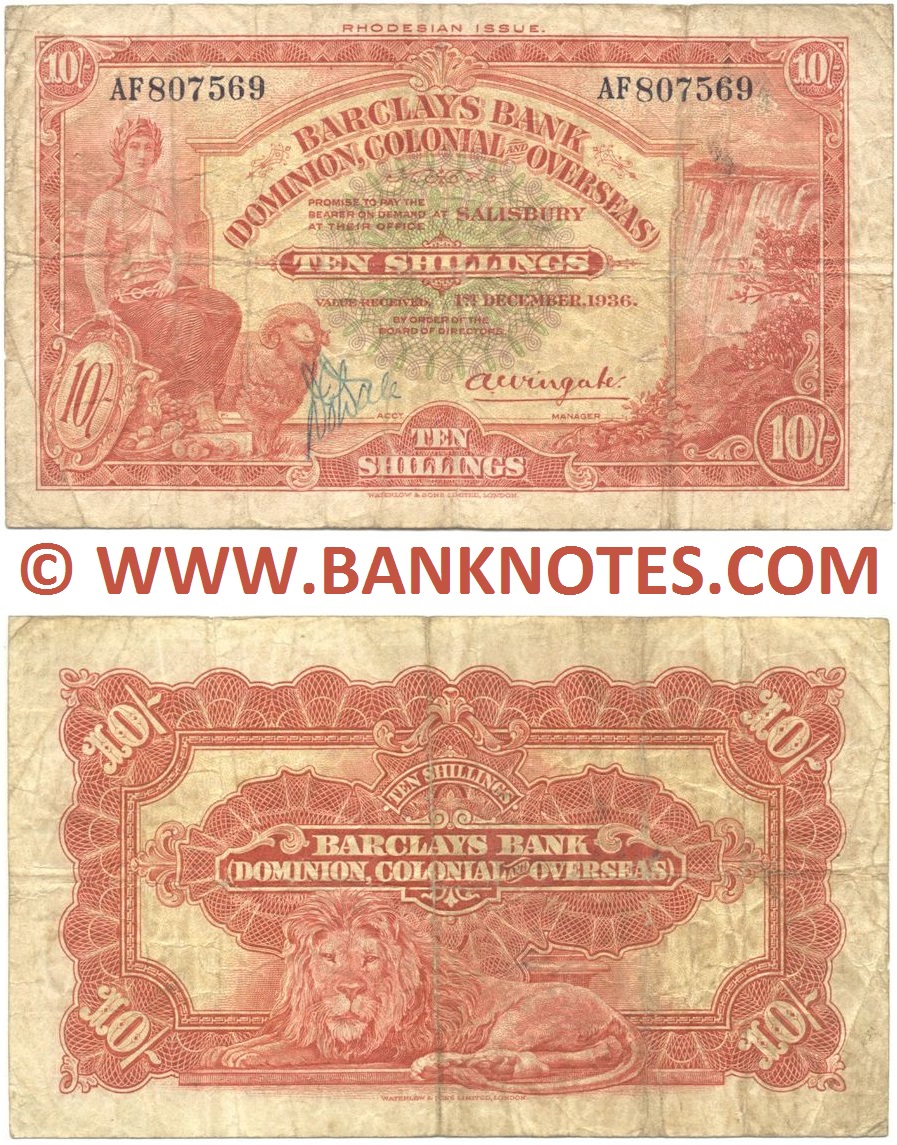 Rhodesian Banknotes Gallery