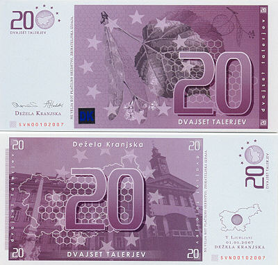 Slovenian Currency Gallery