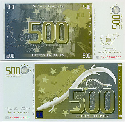 Slovenian Currency Gallery