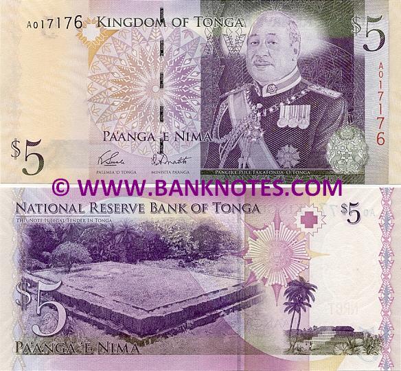 Tongan Currency Gallery