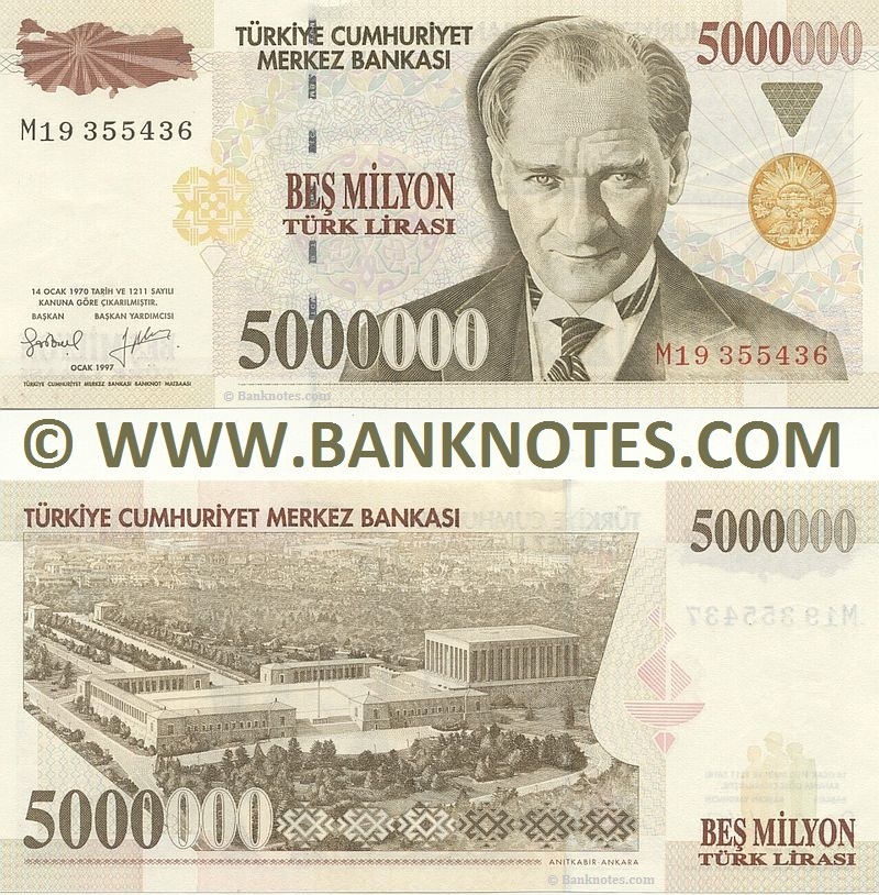 Turkish Currency Banknote Gallery