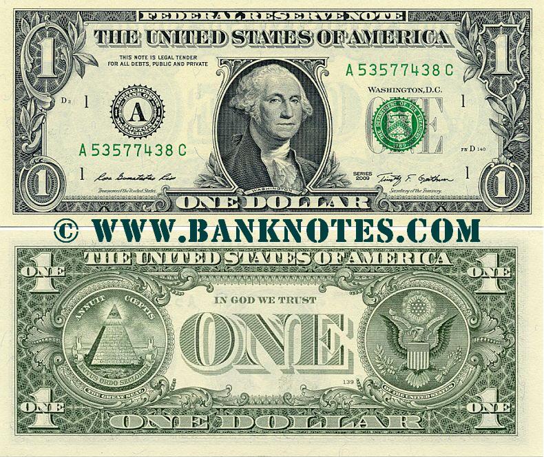 United States of America Currency Gallery