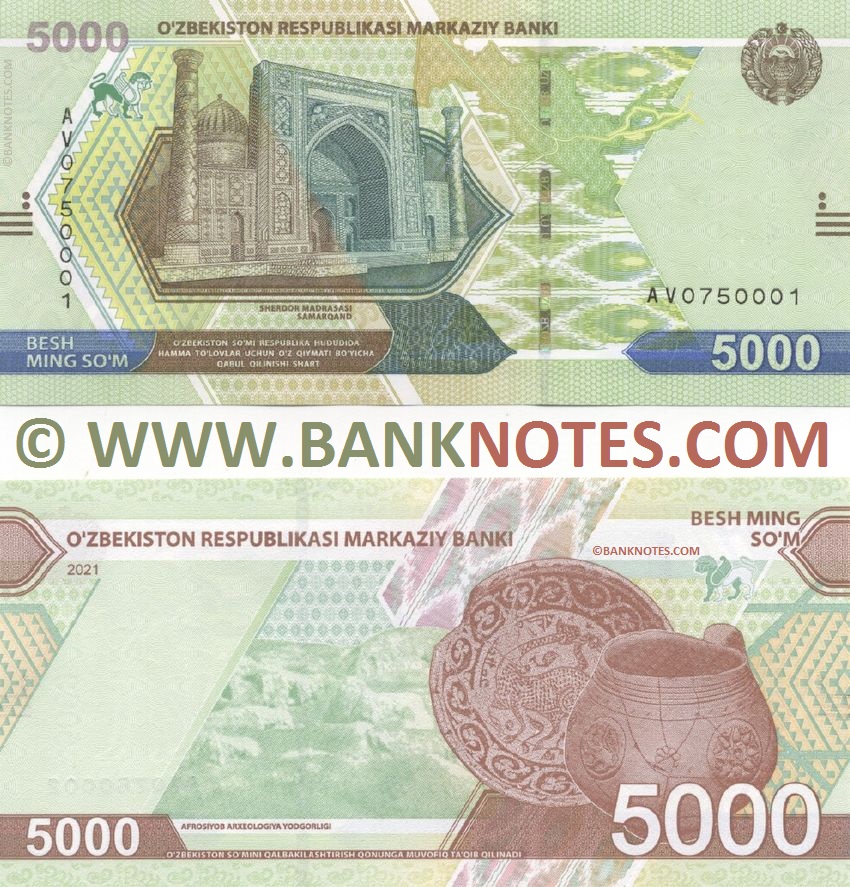 Uzbekistan Currency Bank Note Gallery