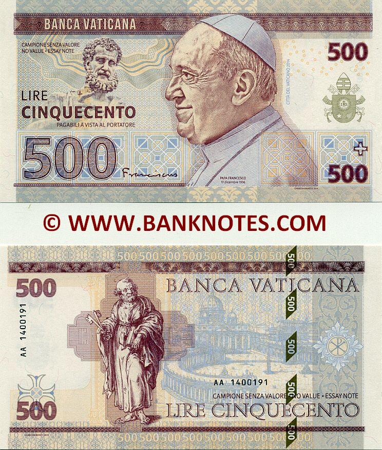 Vatican Currency Banknote Gallery